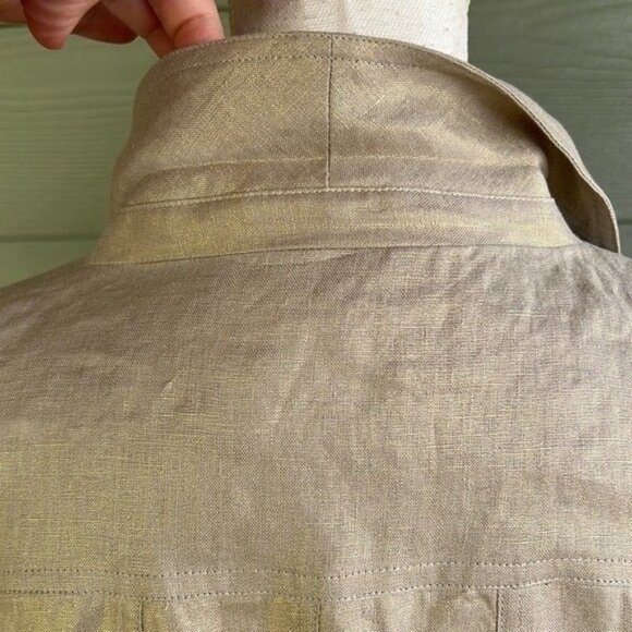 Donna Karan “Urban Safari” Linen Top - NWT! - Picture 7 of 12